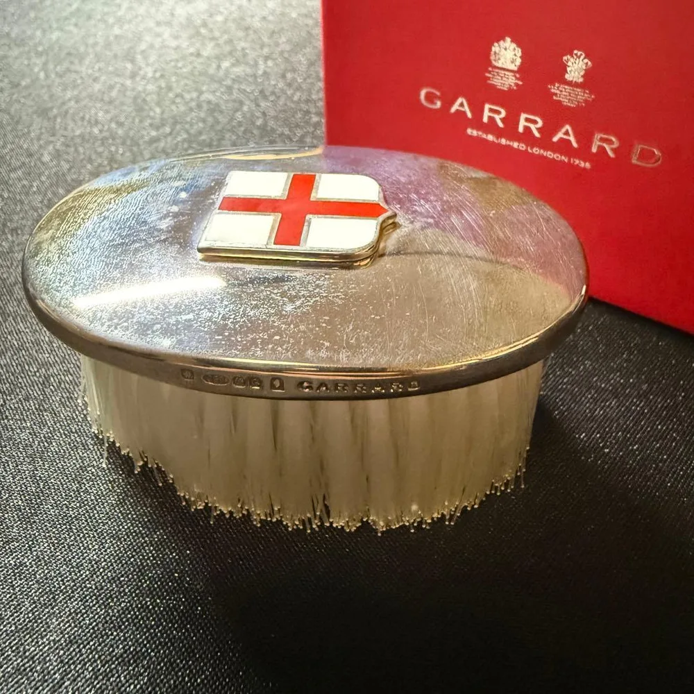 GARRARD ガラード シルバー958 洋服ブラシ 英国製 元箱付 銀製