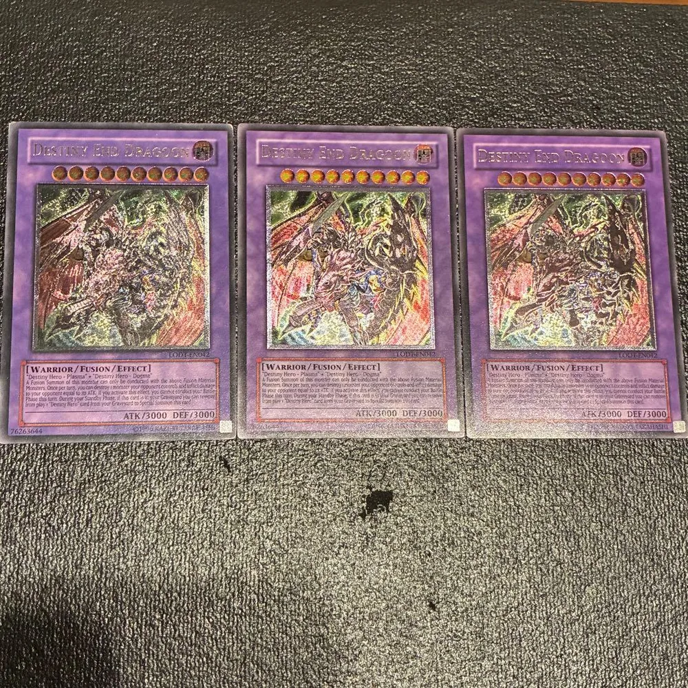 北米 英語 遊戯王 Dragoon D-END アンリミ 3枚セット レリーフ