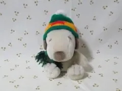 ☆SALE☆【美品】スヌーピー ぬいぐるみニット帽&マフラー付