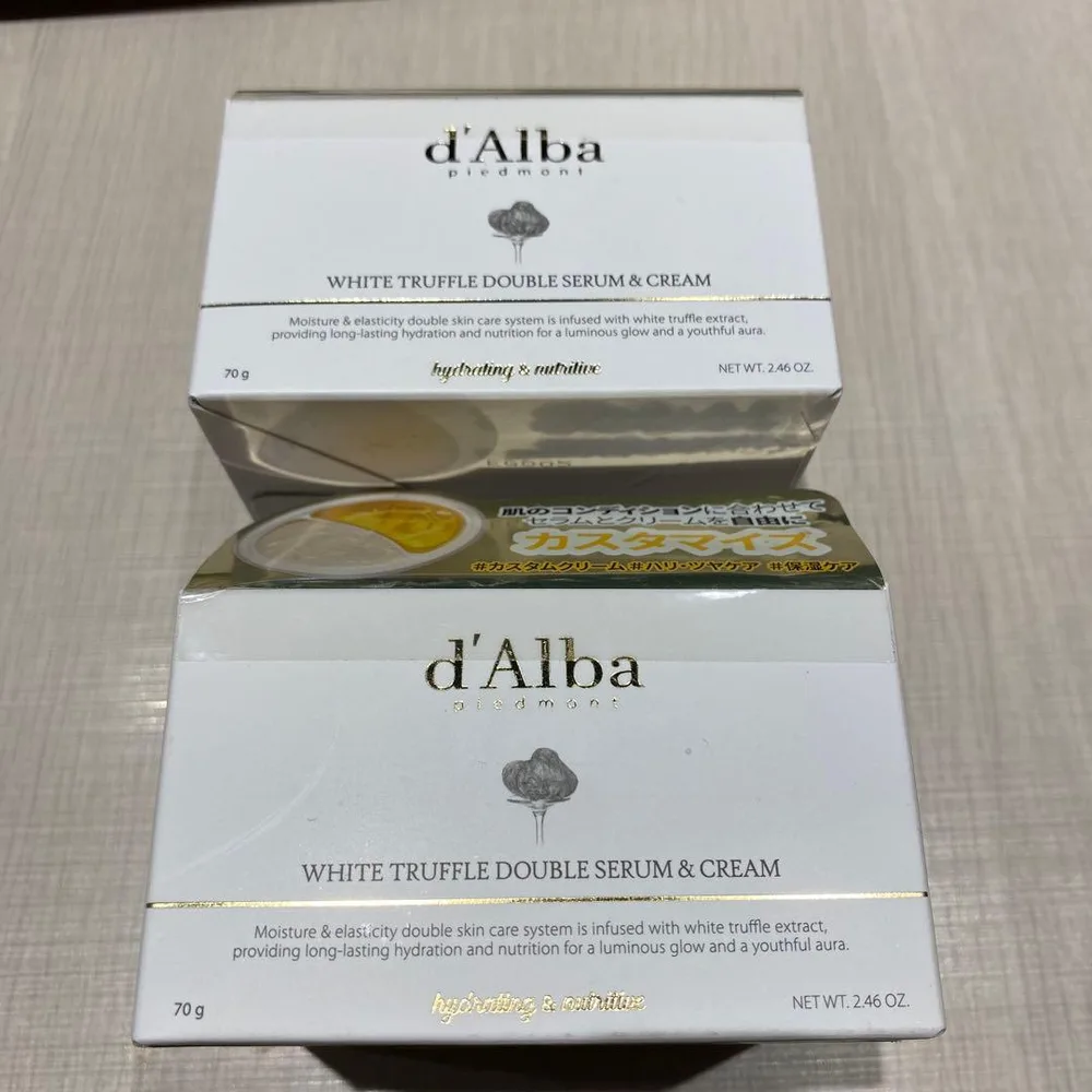 【新品】d'Alba ホワイトトリュフ ダブルセラム&クリーム 2個セット