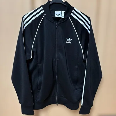 adidas Originals トラックジャケット 黒×白