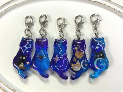 猫チャーム 夜空 セット