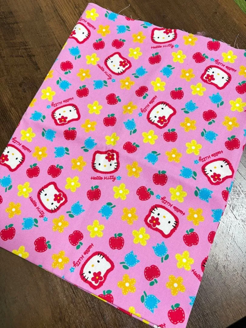 希少 1995年 キティちゃん 生地 約60×70cm + 50×20cm