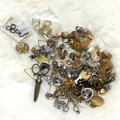【透かしパーツ入り!】メタルチャーム アクセサリーパーツ まとめ売り