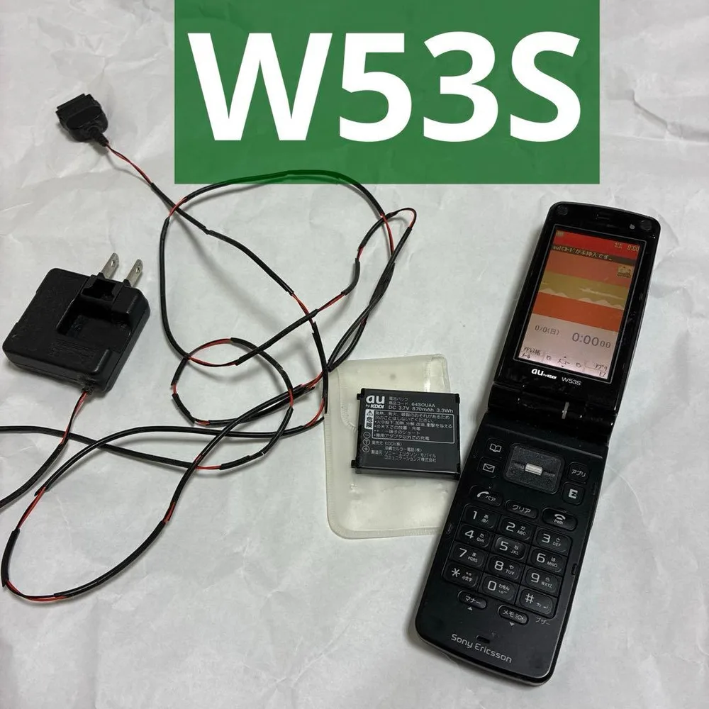 Sony Ericsson W53S au 本体 バッテリー 電池パック 充電
