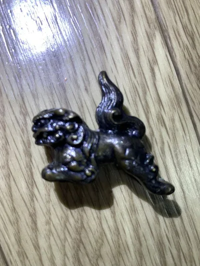 金属製 狛犬 置物