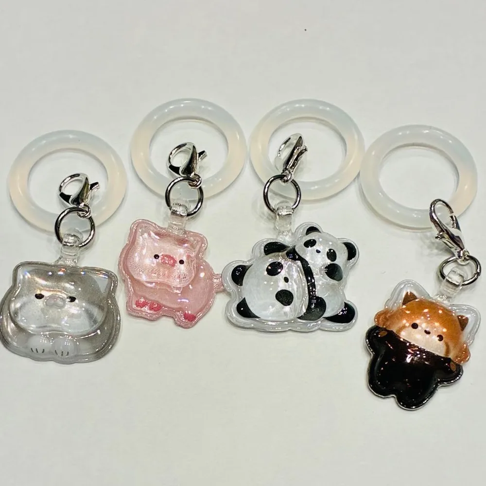 めじるしアクセサリー 4個セット 動物モチーフ