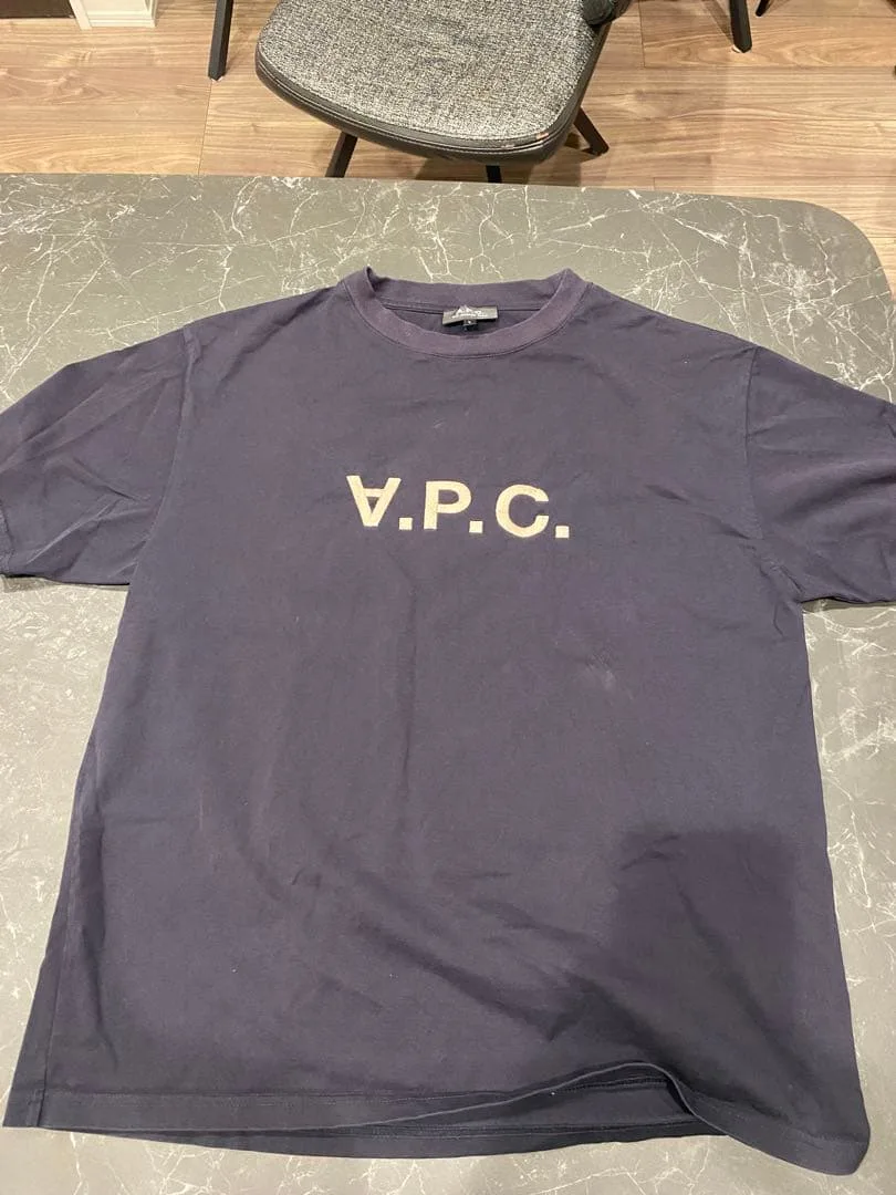A.P.C. ネイビー Tシャツ Lサイズ