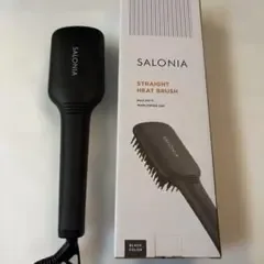 SALONIA ストレートヒートブラシ SL-012BK ブラック