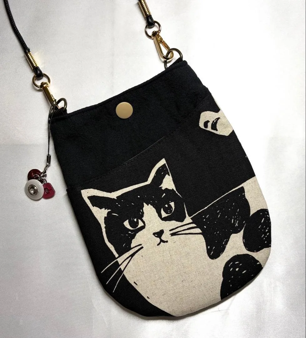 エチノ生地 ハンドメイド スマホポーチ スマホポシェット