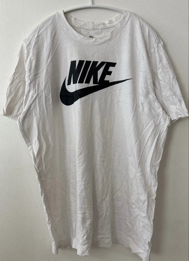 ナイキ 半袖Tシャツ クルーネック プリント L 白 綿 スポーツ デイリー