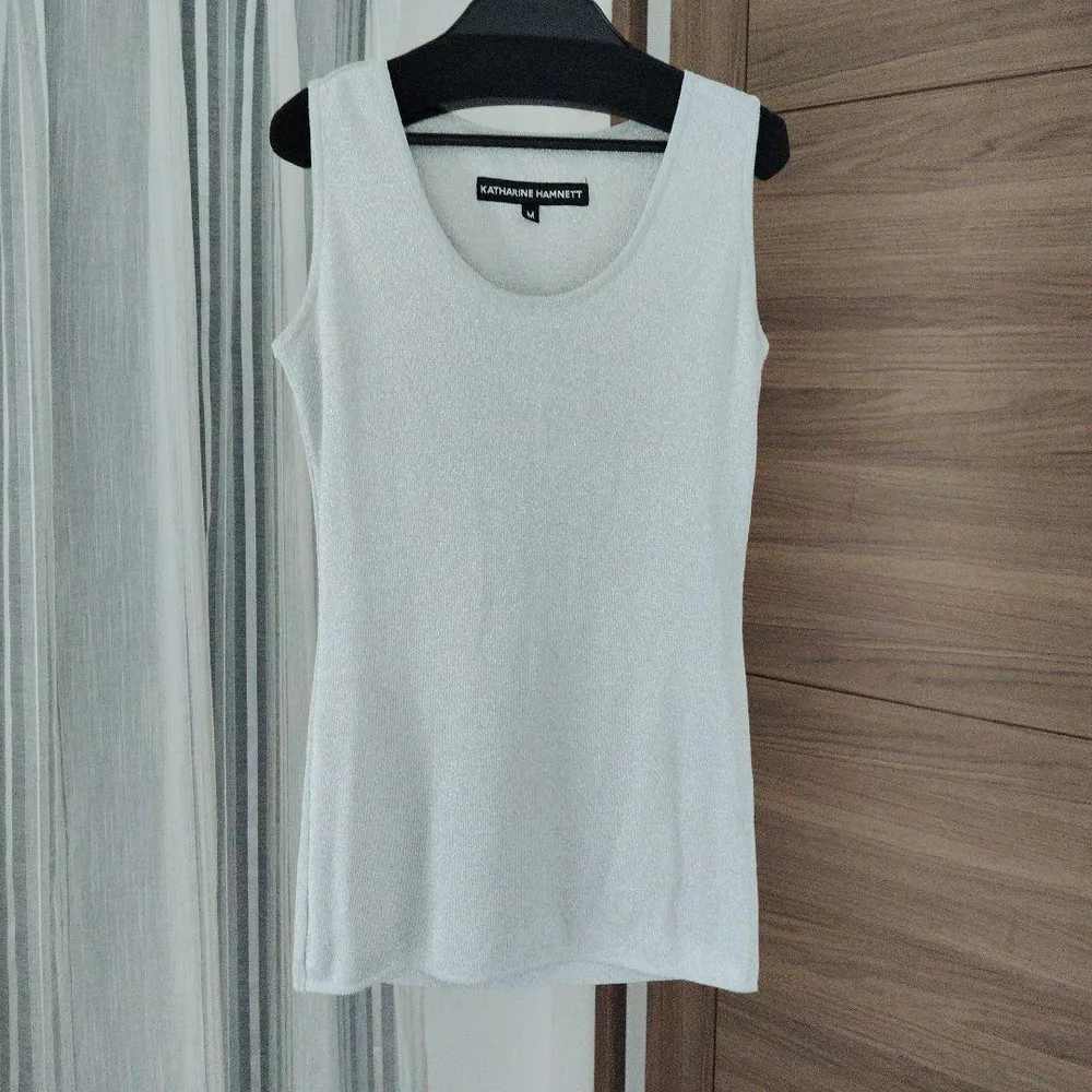KATHARINE HAMNETT シルバー タンクトップ M