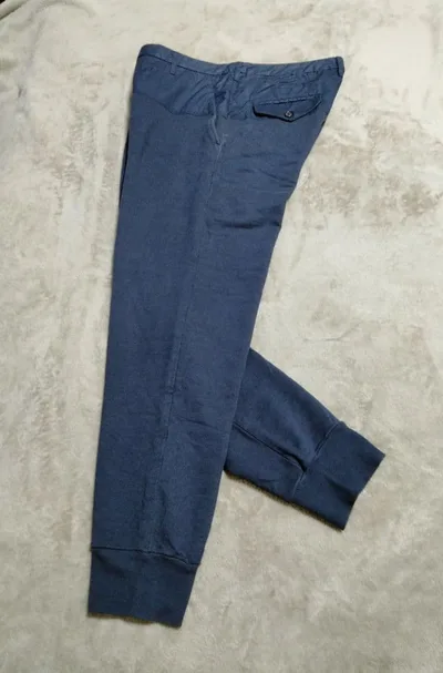 アルマーニ 異素材切替スウェットジョガーパンツ ベルループ付 48 M L