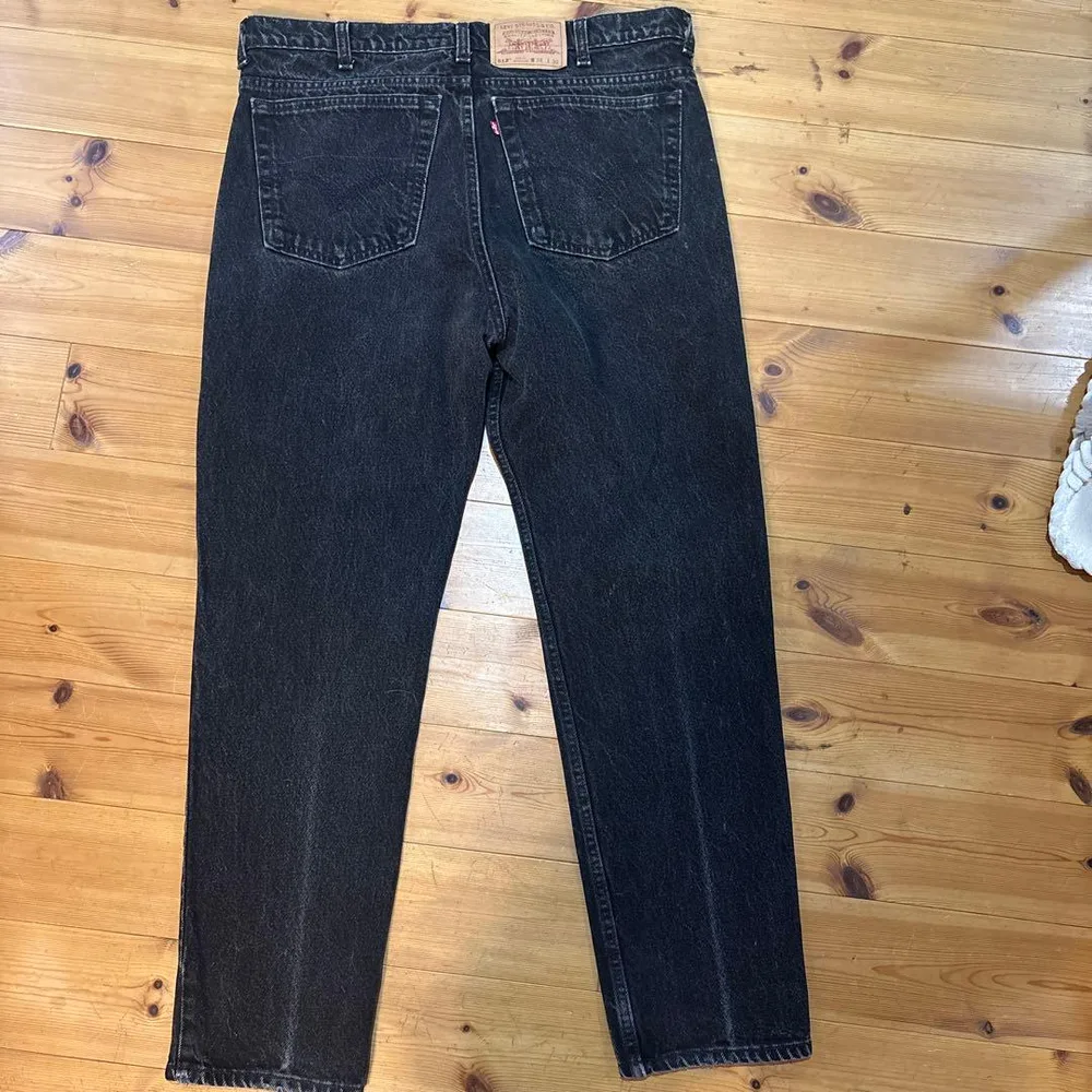 Levi's 512 リラックスフィット ブラックデニム W38