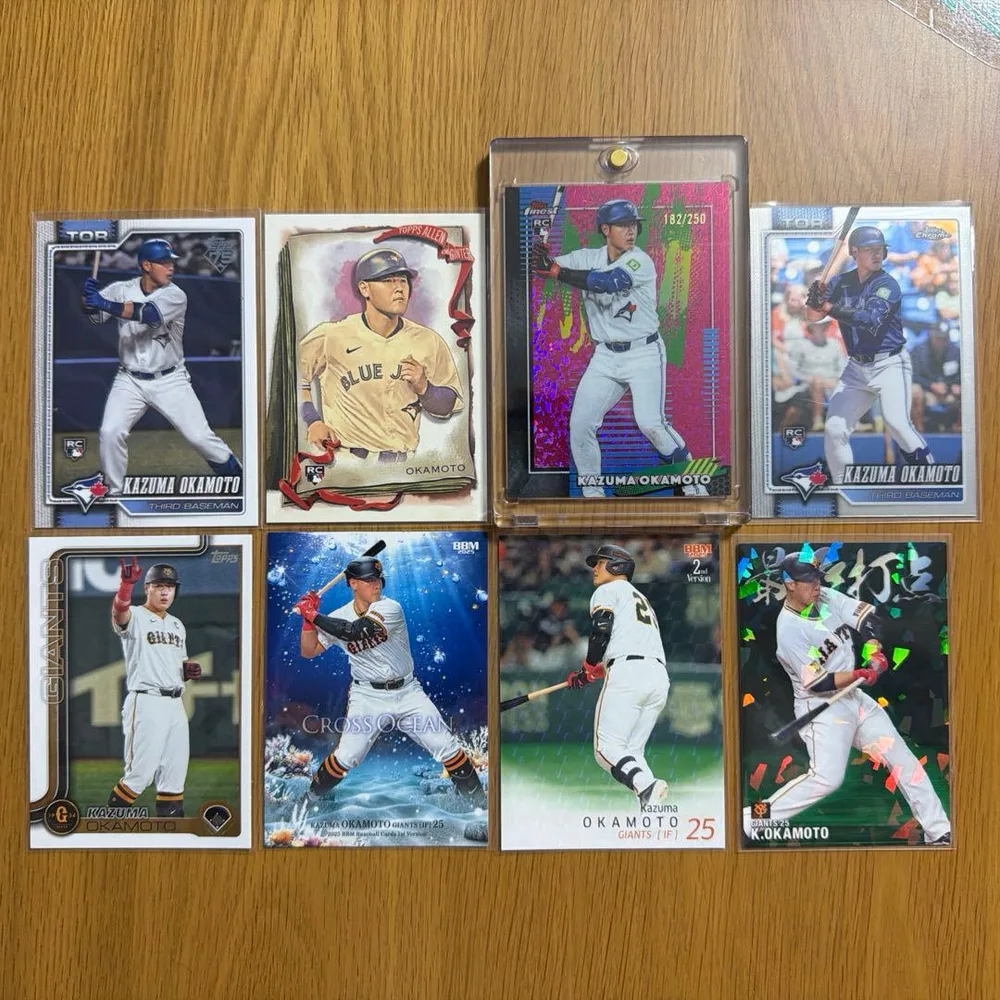 岡本和真 トレーディングカード 8枚セット Topps BBM