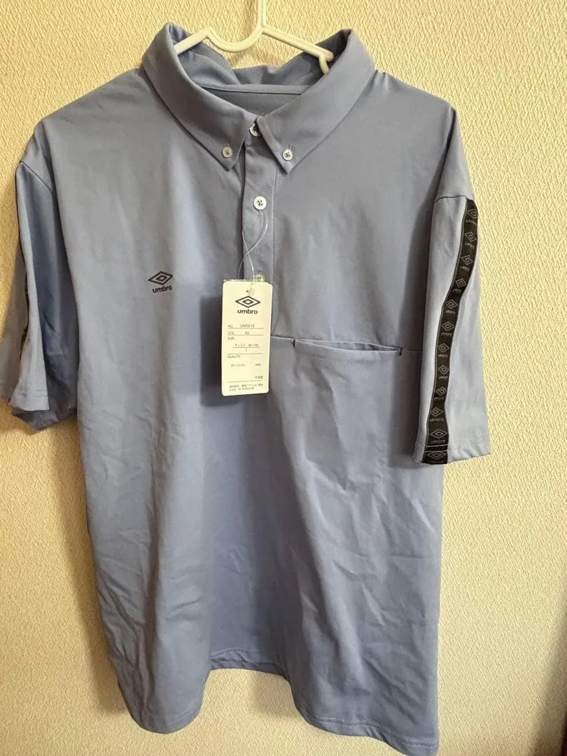 新品 UMBRO ポロシャツ ブルー メンズ