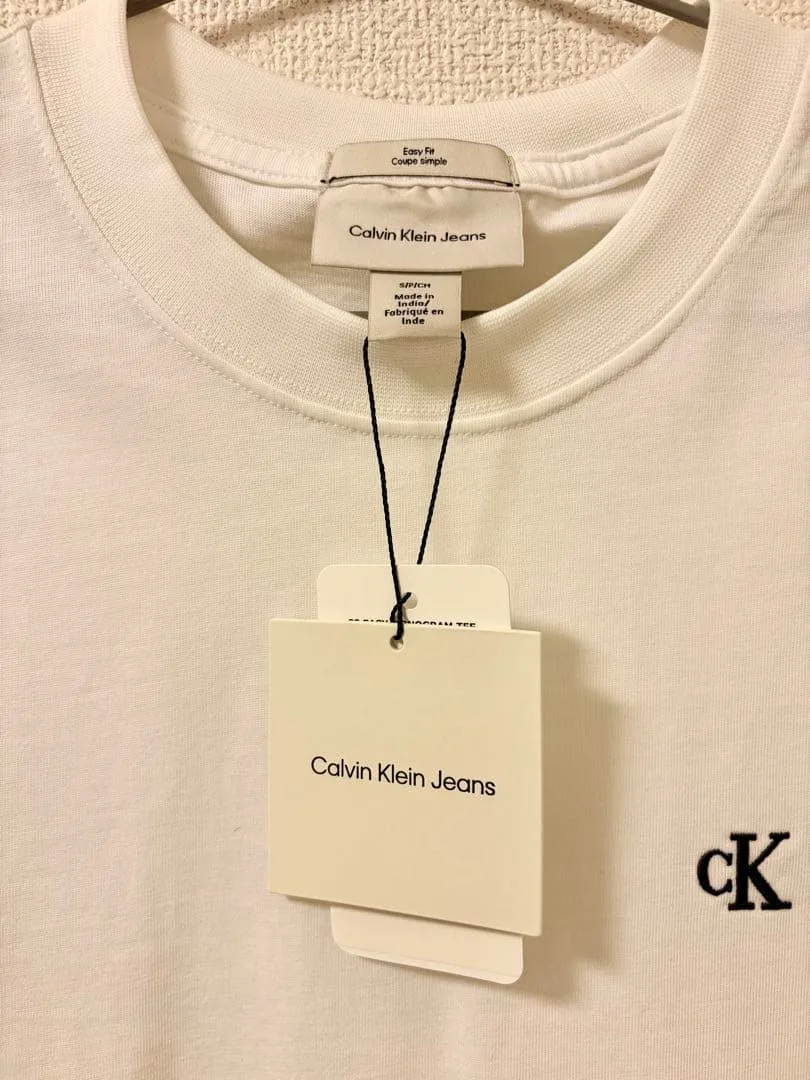 Calvin Klein(カルバン・クライン)Tシャツ Ssize白 【未使用】