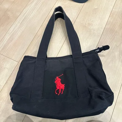 กระเป๋าผ้าแคนวาส POLO RALPH LAUREN สีดำ