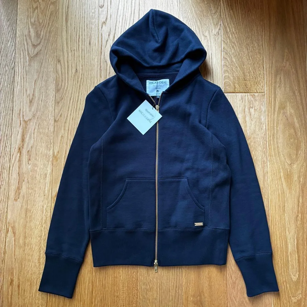 【新品未使用】 MICA&DEAL パーカー ウォッシャブル ネイビー 36