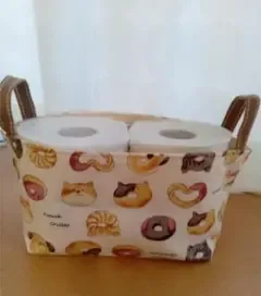 ドーナツ柄 ハンドメイド ミニトートバッグ