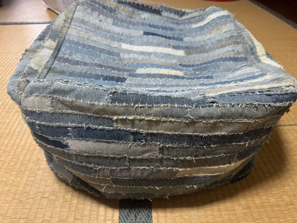 Francfranc デニム パッチワーク スツール