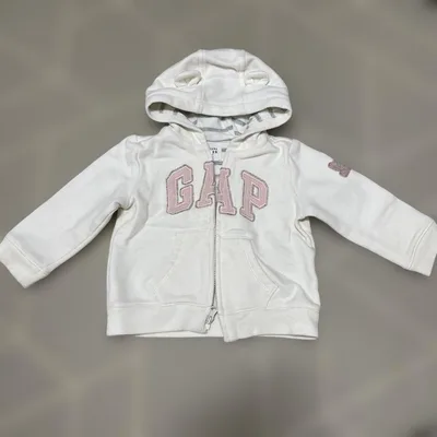 baby GAP 耳付きフード パーカー ホワイト 12-18months