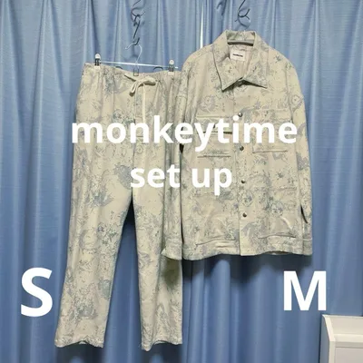 【monkey time】セットアップ 総柄 ジャケット パンツ