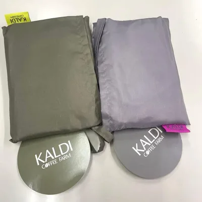 KALDI オリジナル エコバッグ 新色 アッシュグレー オリーブ 2点セット