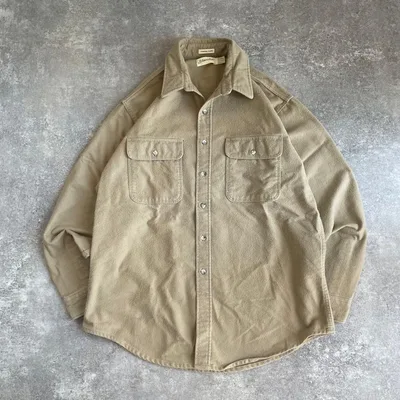 USA製 90s STJOHN'S BAY シャモアシャツ XL ベージュ