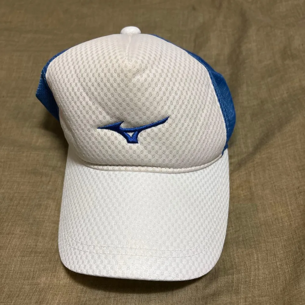 MIZUNO キャップ ホワイト ブルー