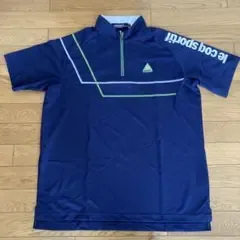 le coq sportif メンズゴルフ 半袖シャツ LLサイズ ネイビー