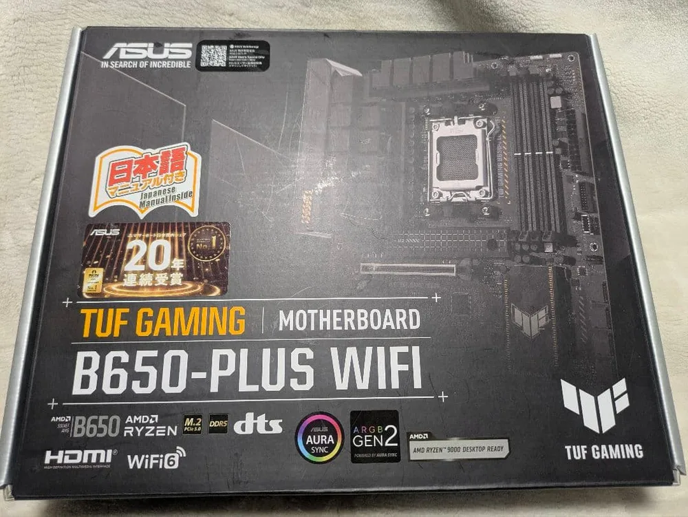 お値下げ。ASUS TUF GAMING B650-PLUS WIFI 本体