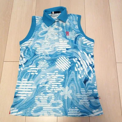PAR 72 レディース ノースリーブ ポロシャツ ブルー S