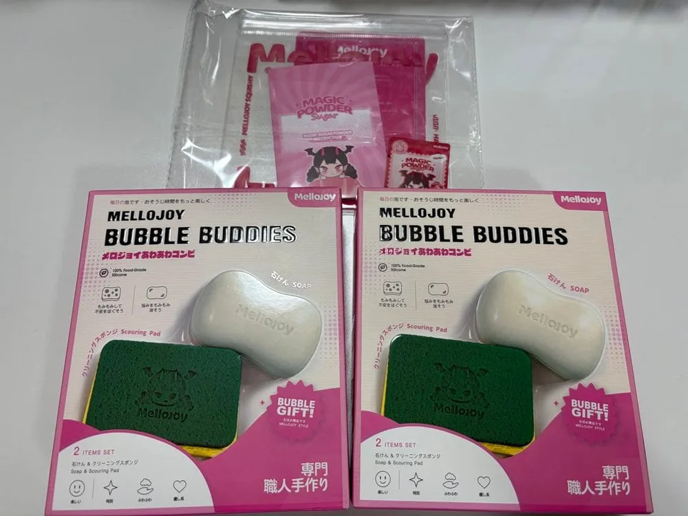 【新品未開封】 あわあわコンビ スポンジ 石けん セット メロジョイ