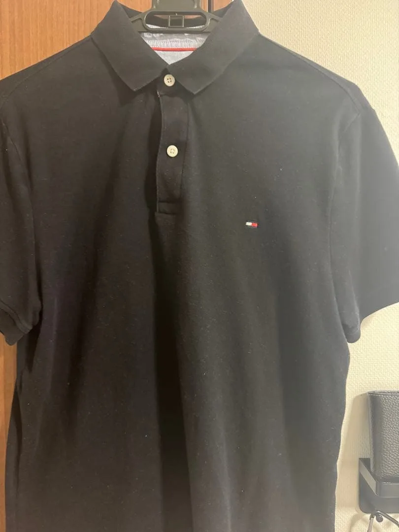 TOMMY HILFIGER ポロシャツ ブラック