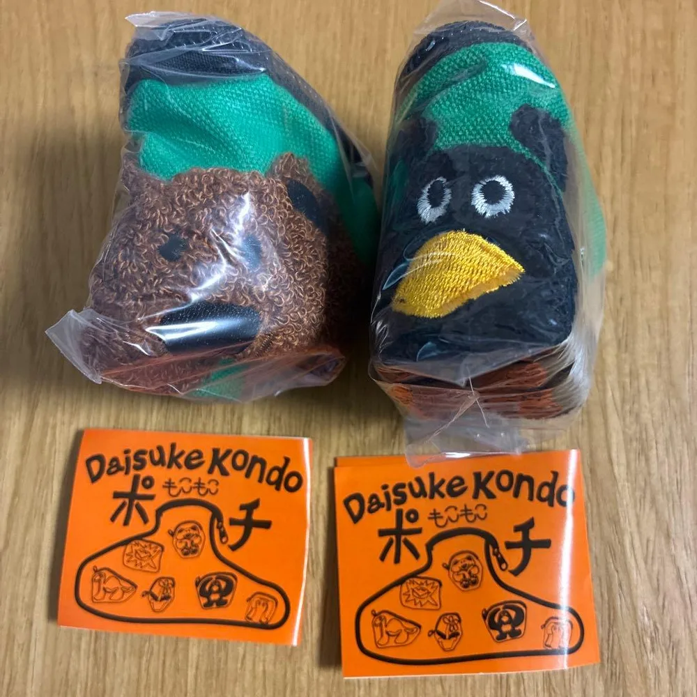 DAISUKE KONDO もこもこポーチ ペンギン クマ 2種セット