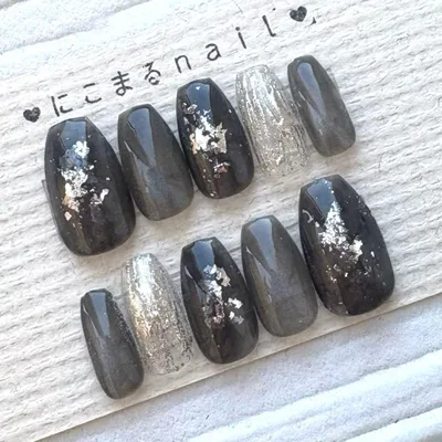 メルカリ便 ネイルチップ 現品 マグネット ニュアンス ネイルNO.452