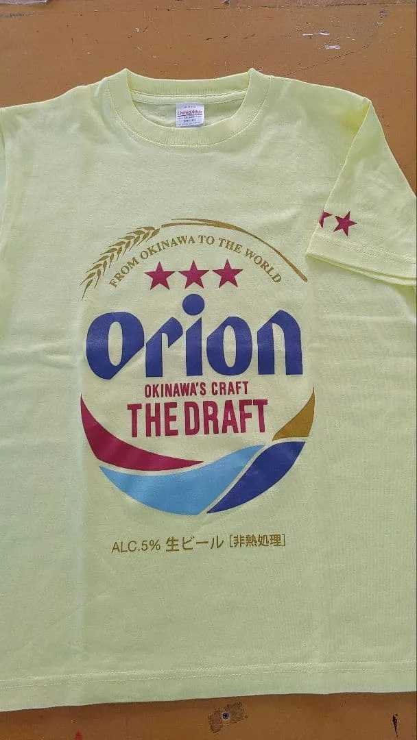 United Athle オリオンビール Tシャツ イエロー M