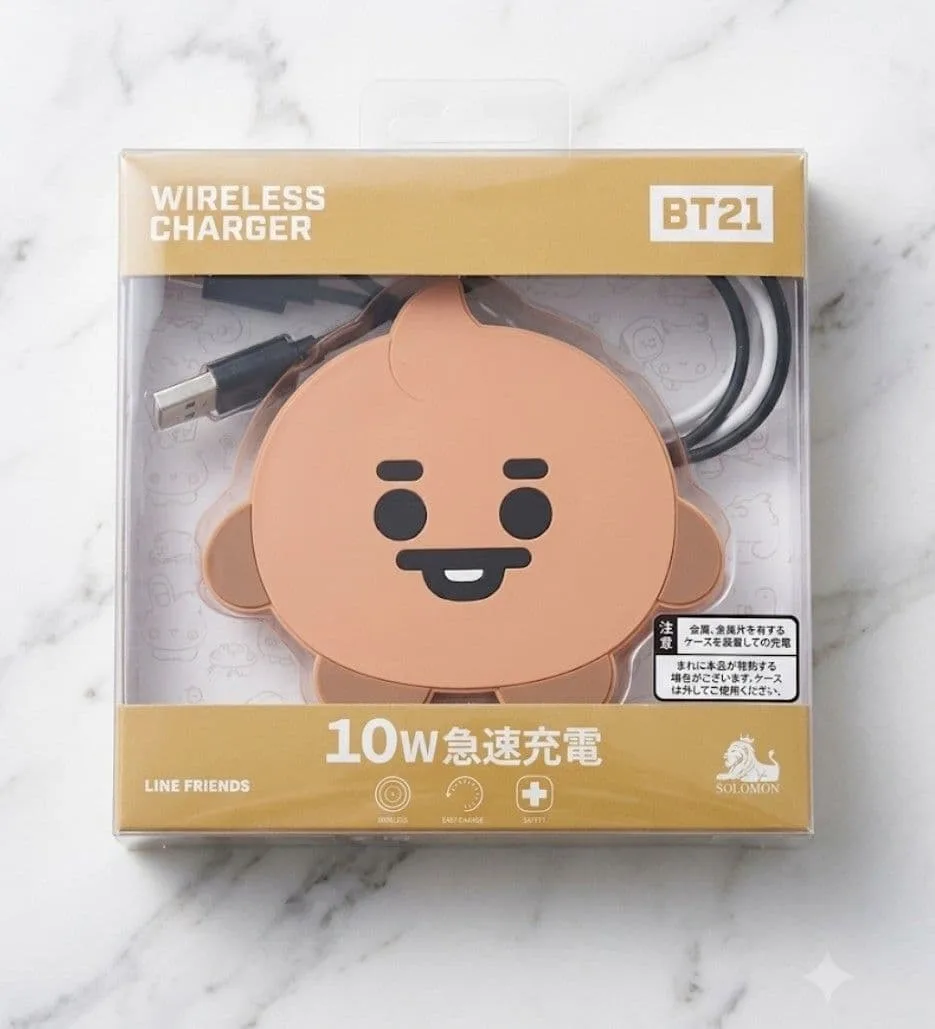 BT21 シュキ ワイヤレス充電器 10W急速充電