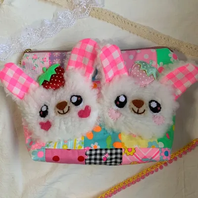 ハンドメイド うさぎちゃん ポーチ