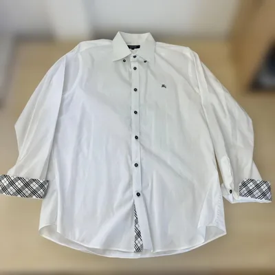 BURBERRY BLACK LABEL 長袖シャツ サイズ3 ホワイト A13