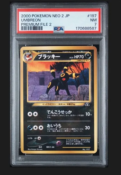 ブラッキー 旧裏 197 PSA7