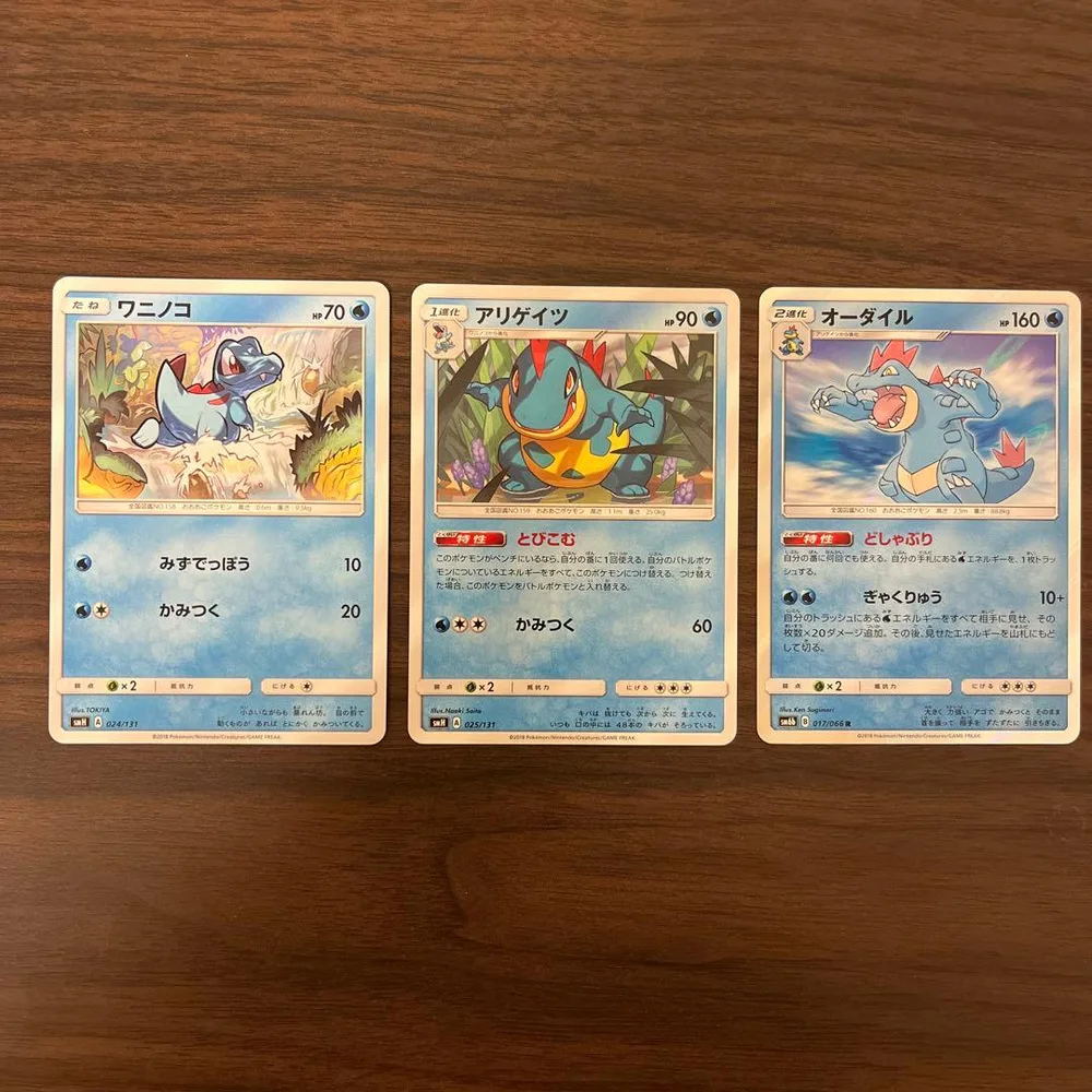 ポケモンカード ワニノコ アリゲイツ オーダイル 3枚セット