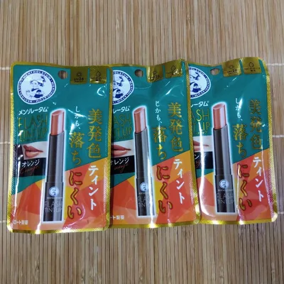 メンソレータム FLASH TINT LIP オレンジ 3本セット