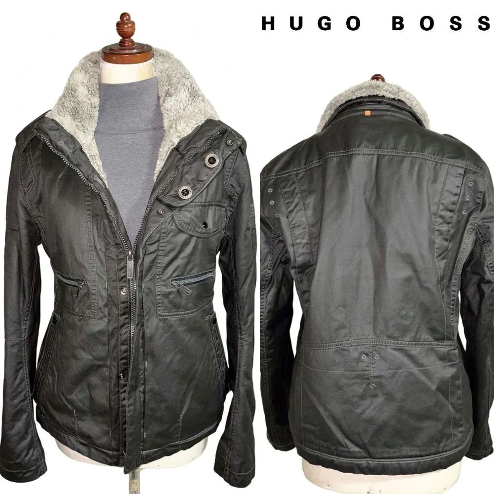 新品 近い美品 HUGO BOSS 定価6万円程 ミリタリー ジャケット 48