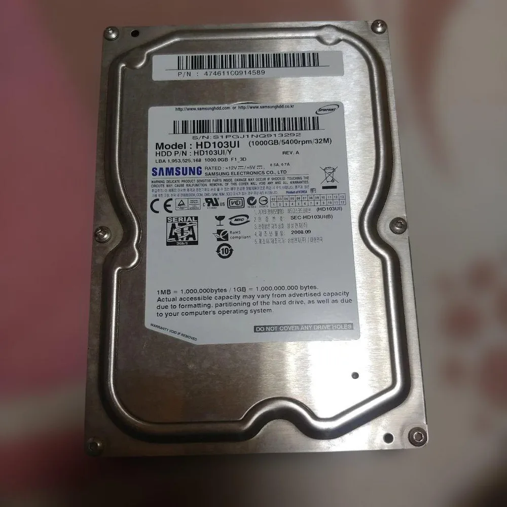 SAMSUNG 3.5インチ HDD 1TB HD103UI 本体