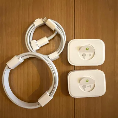 Apple USB-C - Lightningケーブル 2本、イヤホンゴム2個