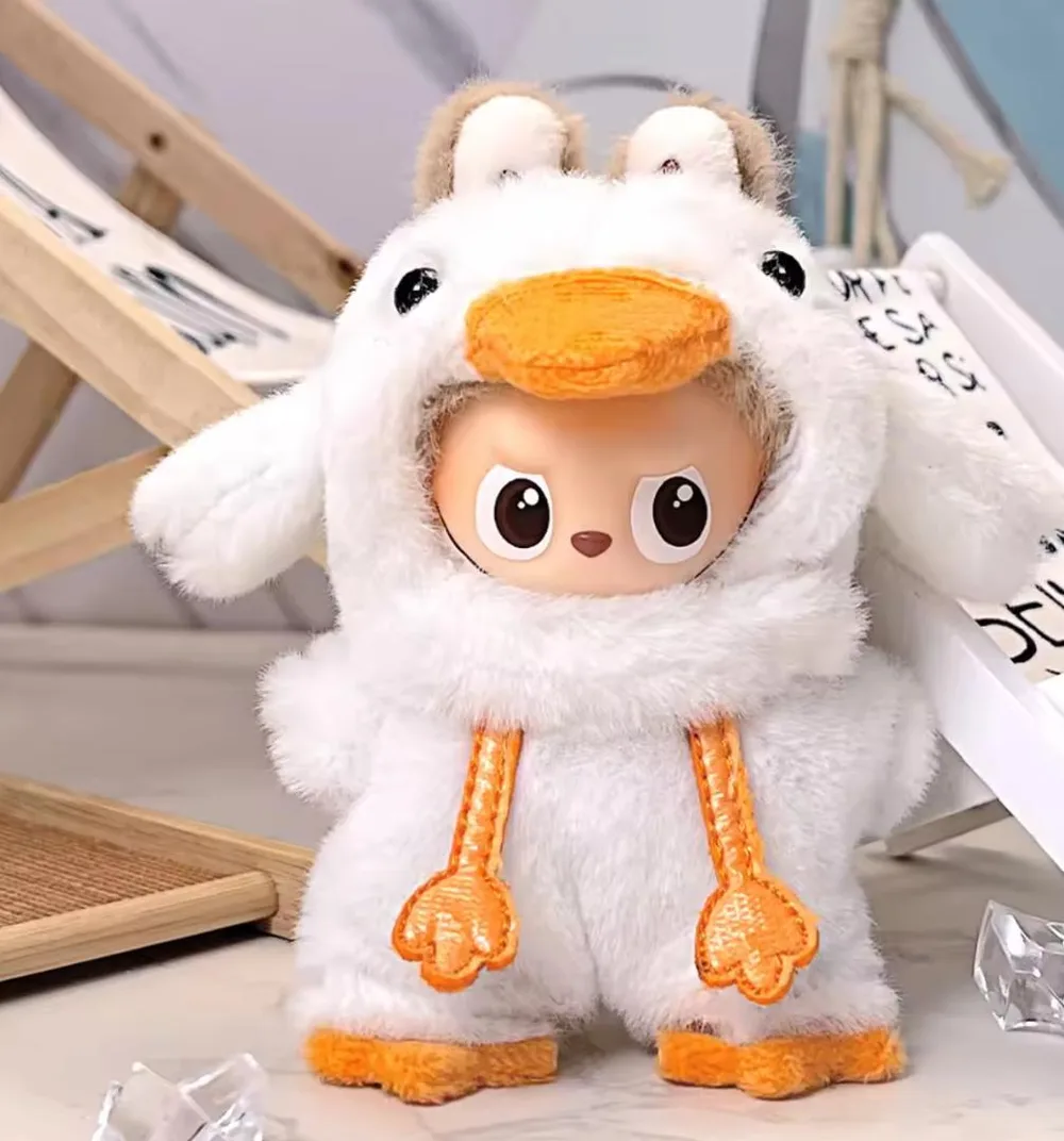 LABUBU POP MARTぬい服セット ホワイト(アヒル/ガチョウ風)着ぐる