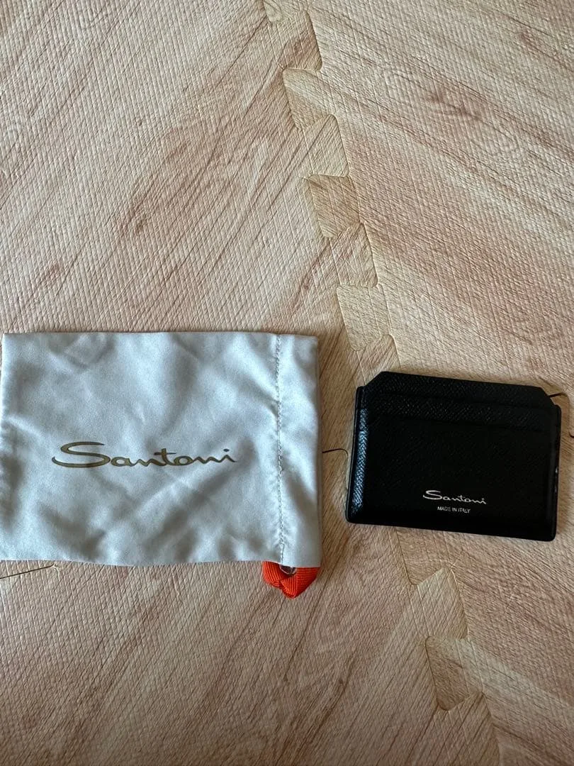 Santoni カードケース ブラック