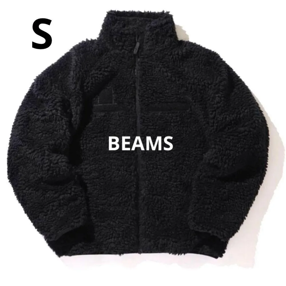 新品 BEAMS ソリッドボアブルゾン ブラック 定価17000 S